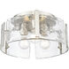 Aenon 3 Light 15 inch Pewter Flush Mount Ceiling Light